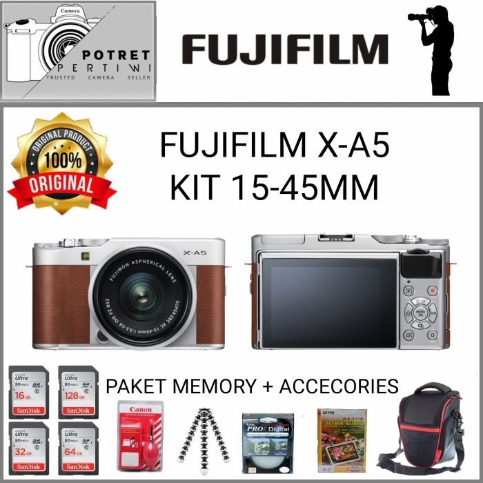 Fujifilm X-A5 Kit 15-45Mm /Kamera Mirrorless Fujifilm X-A5 Kit 15-45Mm