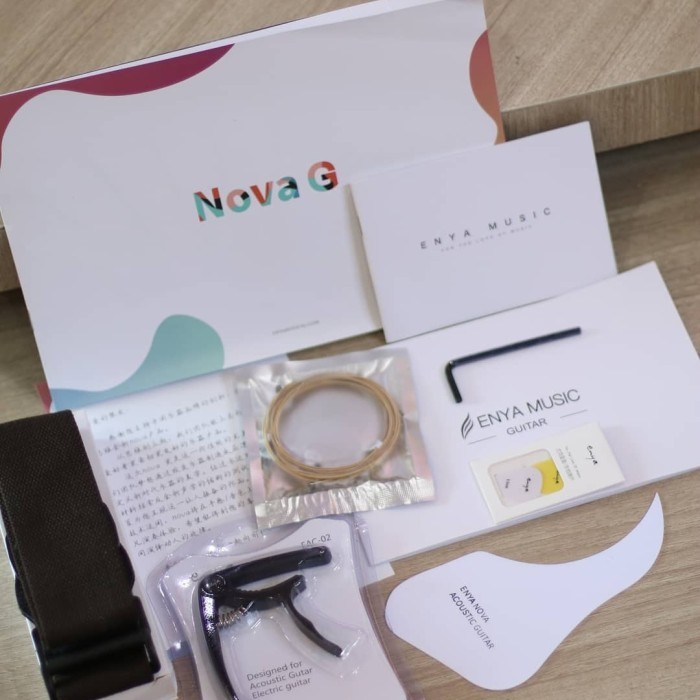 New ENYA NOVA G BLACK GUITAR