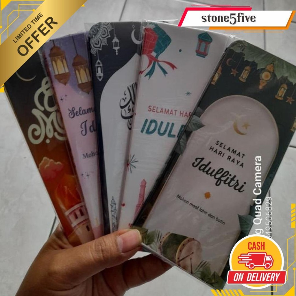 

5Pack (50Pcs) Amplop Lebaran Idul Fitri Ukuran Jumbo Siap Kirim