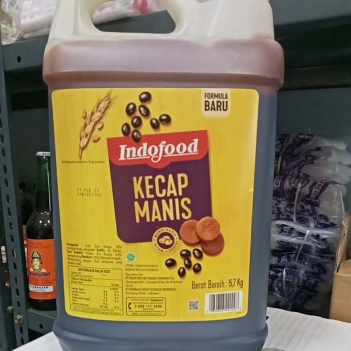 

TERLARIS KECAP MANIS INDOFOOD JERIGEN 5.7KG MURAH!!! MURAH