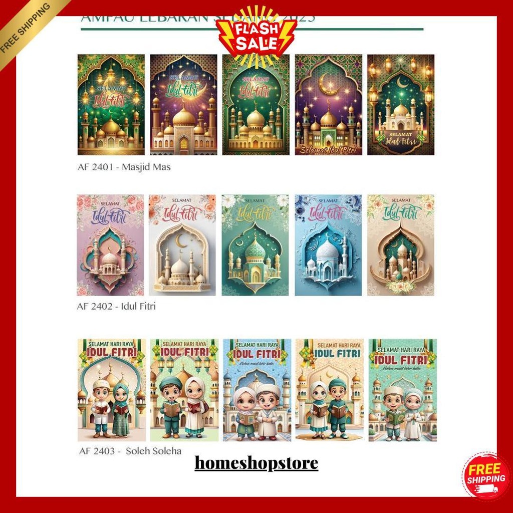

Angpao / Amplop Lebaran Idul Fitri Sedang Medium Isi 8 Lembar Terlaris