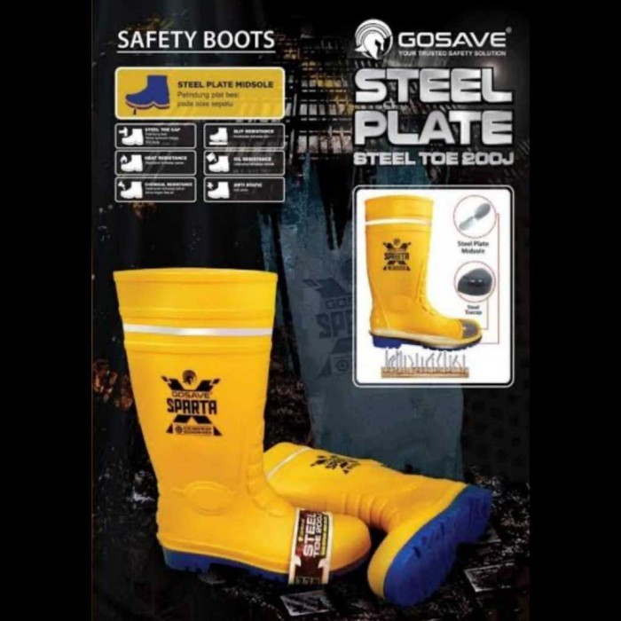 TERLARIS GOSAVE SEPATU SAFETY BOOTS SPARTA - X MURAH MURAH