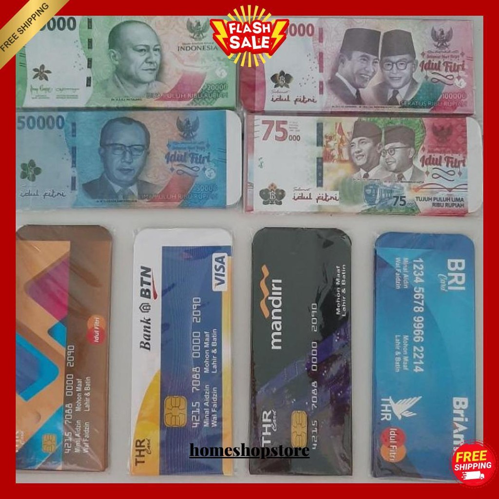 

Amplop Lebaran Jumbo Motif Snack, Uang, Dan Bank Isi 10 Bisa Cod