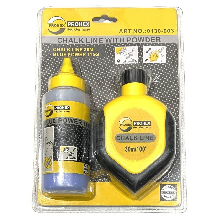 

Promo Sipatan Tinta / pengaris benang / Chalk Line With Powder COD