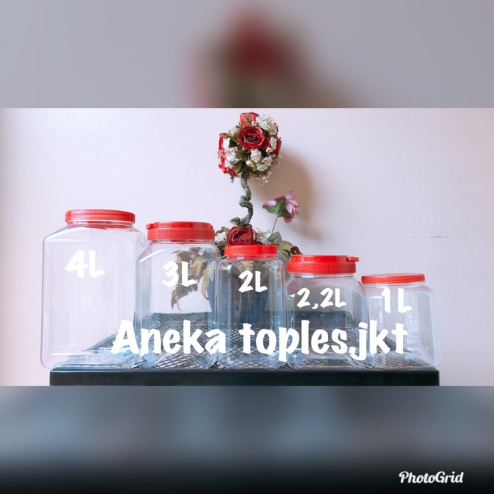 TOPLES PLASTIK KOTAK (TANPA TUTUP) 2L 2301 ISI 24PCS