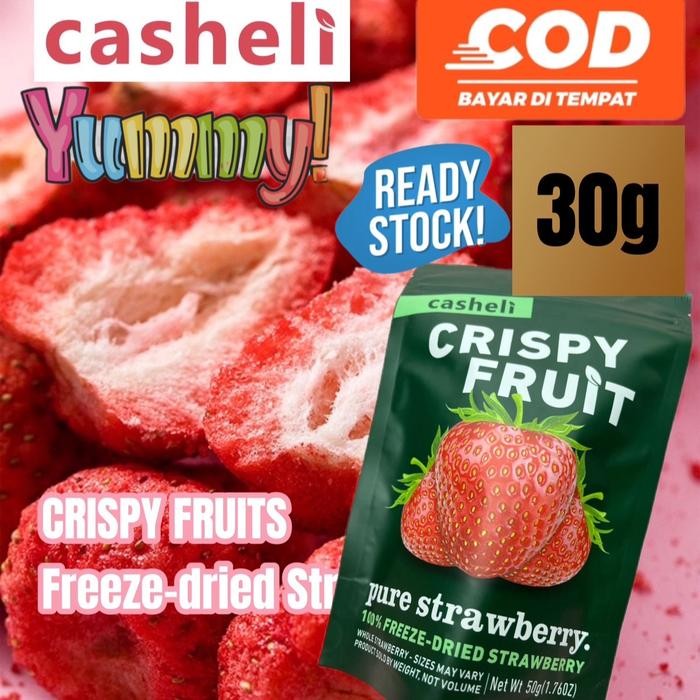 

terbaru !!! casheli bundle 105g freeze-dried iced strawberry 50g + chocolate coated freeze-dried