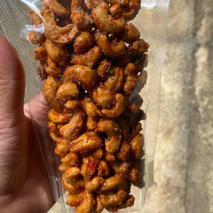 

terbaru !!! kacang mete pedas manis camilan ready