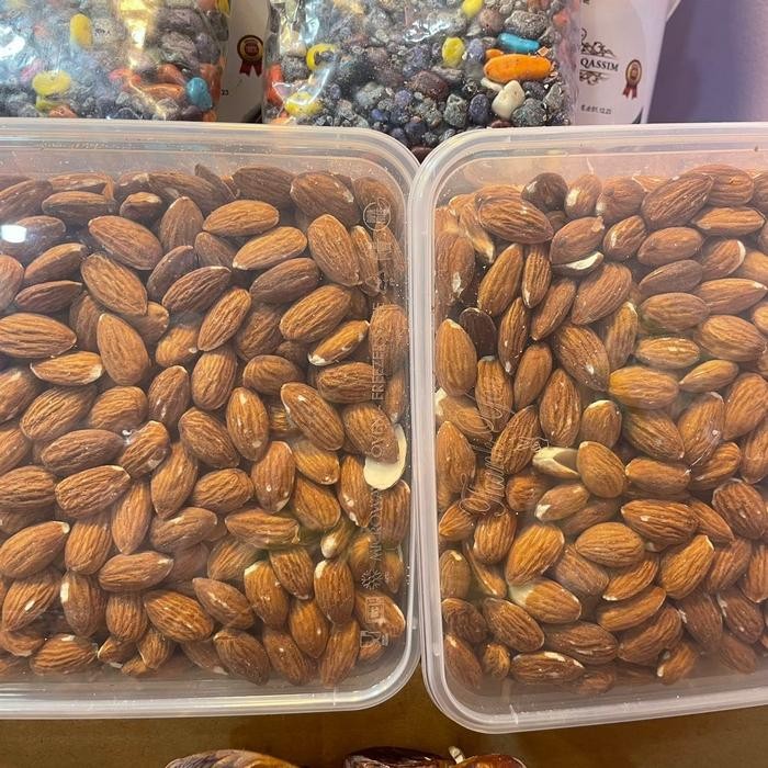 

terbaru !!! kacang almond 1kg food snack mete ready