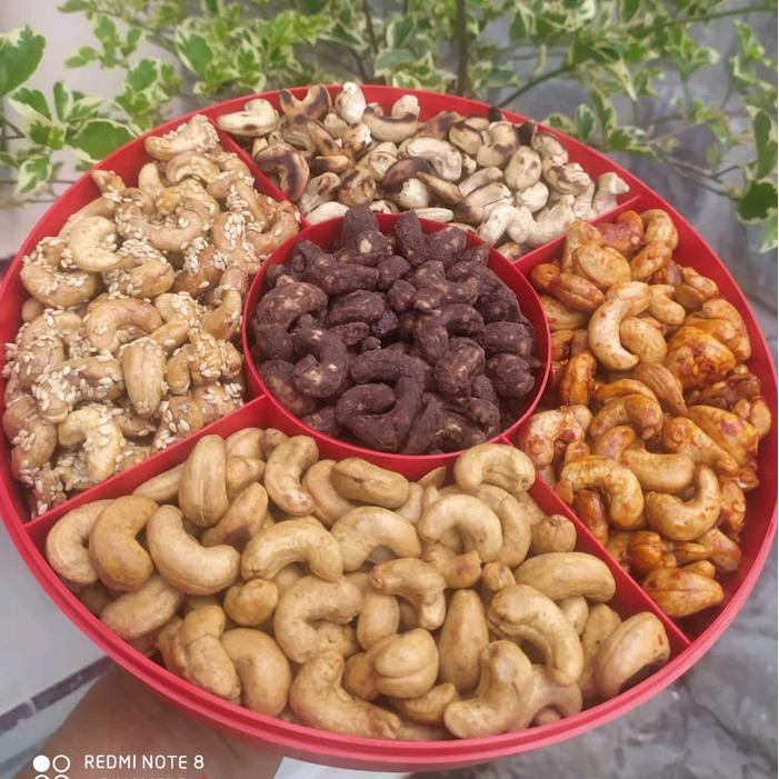 

terbaru !!! kacang mete mix 5 rasa organik bawang coklat food ready