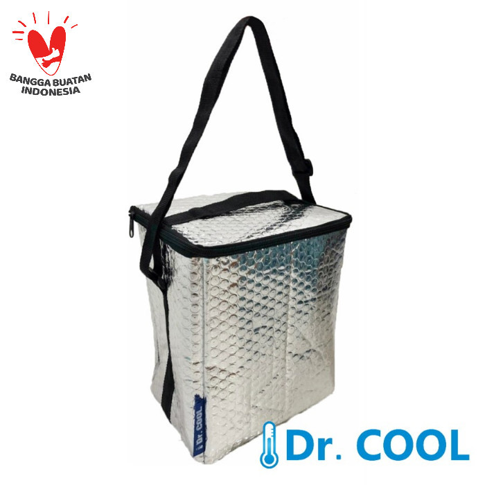 Tas Aluminium Kecil Dr Cool / Icegel Bag Cooler Bag silver