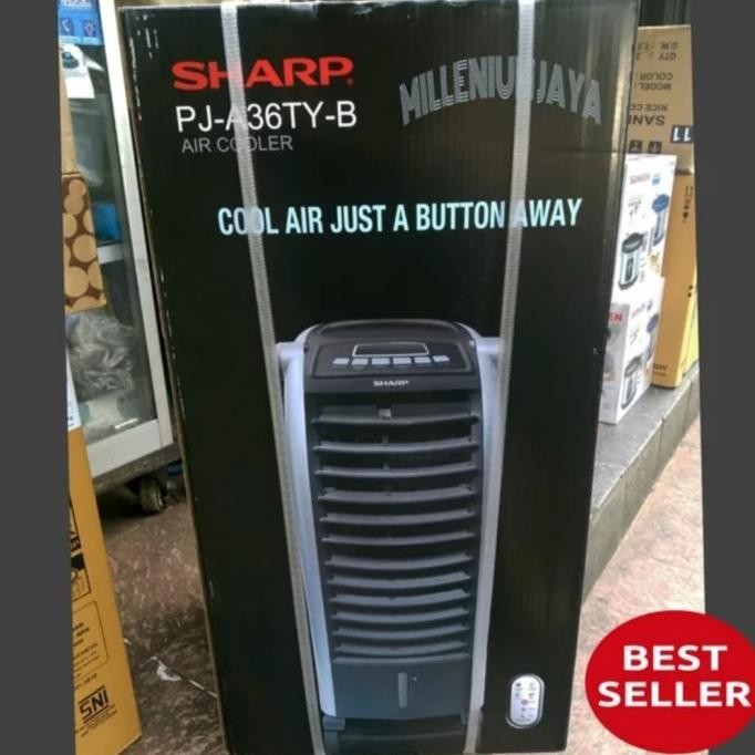 Sharp Air Cooler Pja36Ty Kipas Angin Ac Dingin Portable + Remote Original Dan Terpercaya