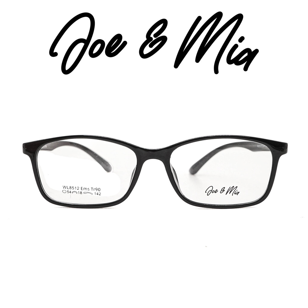 Joe & Mia Kacamata Pria Wanita 8512 C1 Black