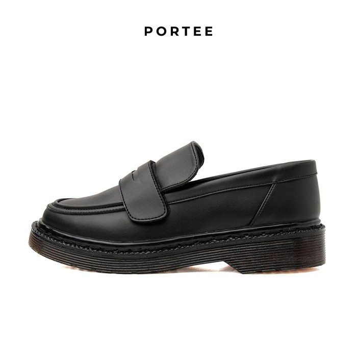 Sepatu Wanita Portee Goods Original Adjustable Loafers Hitam
