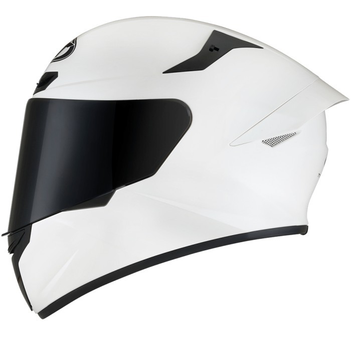 HELM KYT TT COURSE PLAIN (VISOR CLEAR) - WHITE