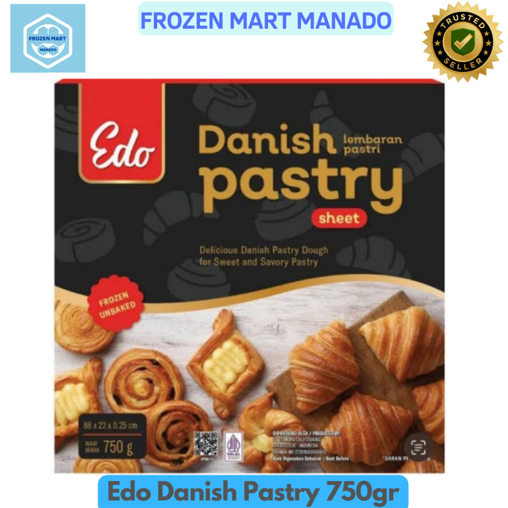 

Edo Danish Pastry 750gr - Frozen Mart Manado (Frozen Food Manado)