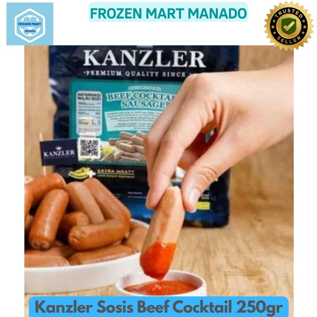 

Kanzler Sosis Beef Cocktail 250gr - Frozen Mart Manado (Frozen Food Manado)
