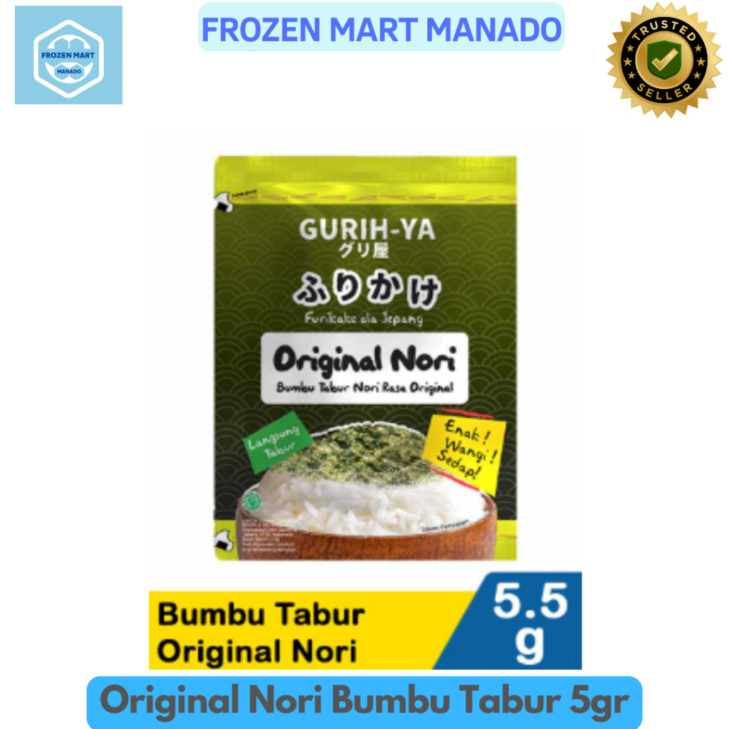 

Original Nori Bumbu Tabur 5gr - Frozen Mart Manado (Frozen Food Manado)
