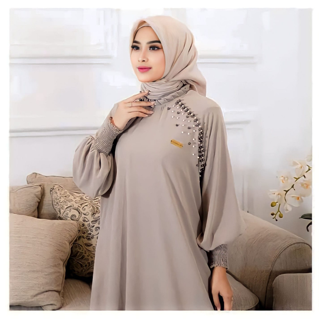 Gamis Gaun Wanita Dewasa Sysri Keluaran 2025 Kondangan Pesta Dress Games Bruklat Seragam Pengajian M