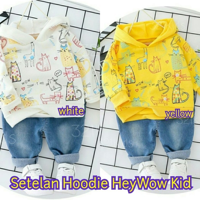 Setelan Hoodie HeyWow Kid