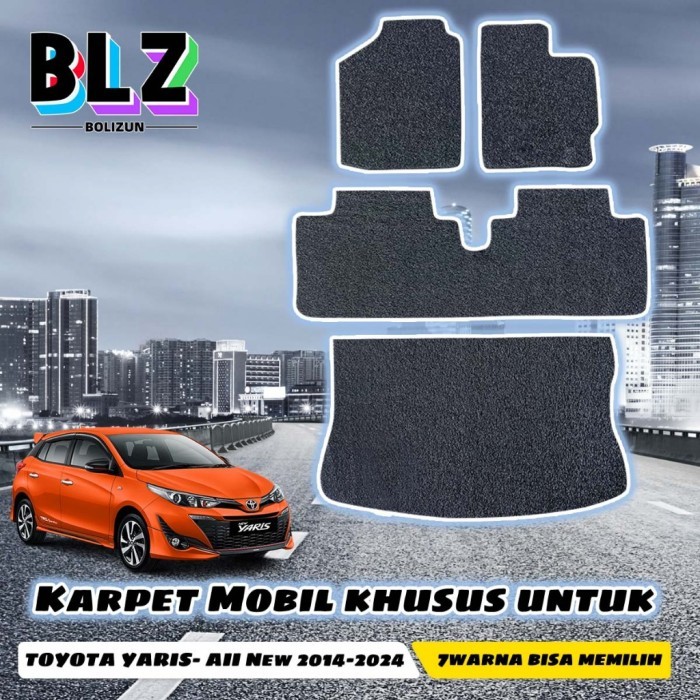 

TERLARIS BOLIZUN KARPET MOBIL MIE BIHUN CUSTOM TOYOTA YARIS- AII NEW 2014-2024 (2 BARIS DAN
