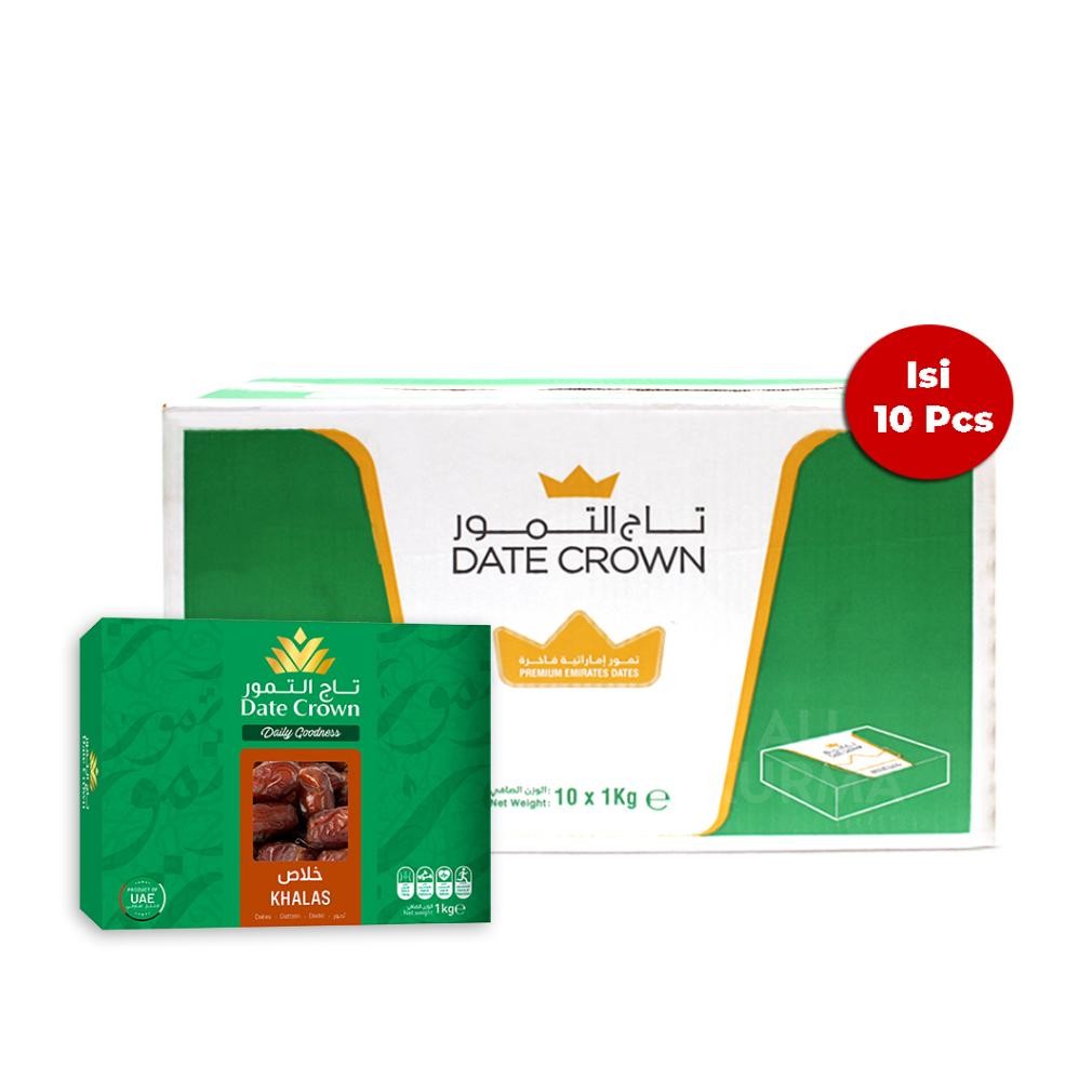 

Kurma Date Crown Khalas 1 kg - 1 Dus (isi 10 pcs)