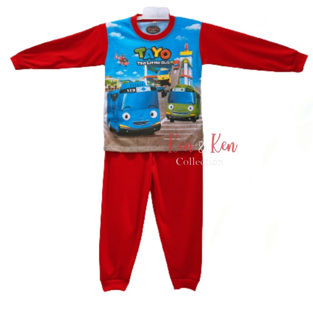 Diskon Spesial  Setelan Anak Laki - Laki Tangan Panjang Tayo / Baju Tayo / Baju Tangan Panjang /