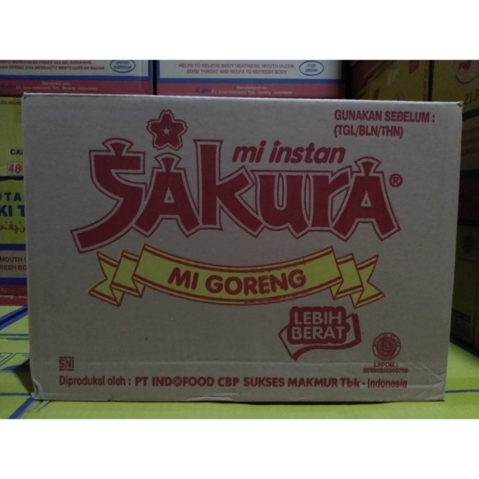 

TERLARIS MIE SAKURA GORENG DUS PER KARTON MURAH!!! MURAH