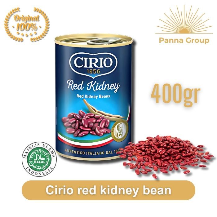 

Cirio red kidney bean 400 gr / Kacang Merah Kaleng 400 gr/ Kacang merah / Kacang Merah Dalam Larutan Garam 400gr
