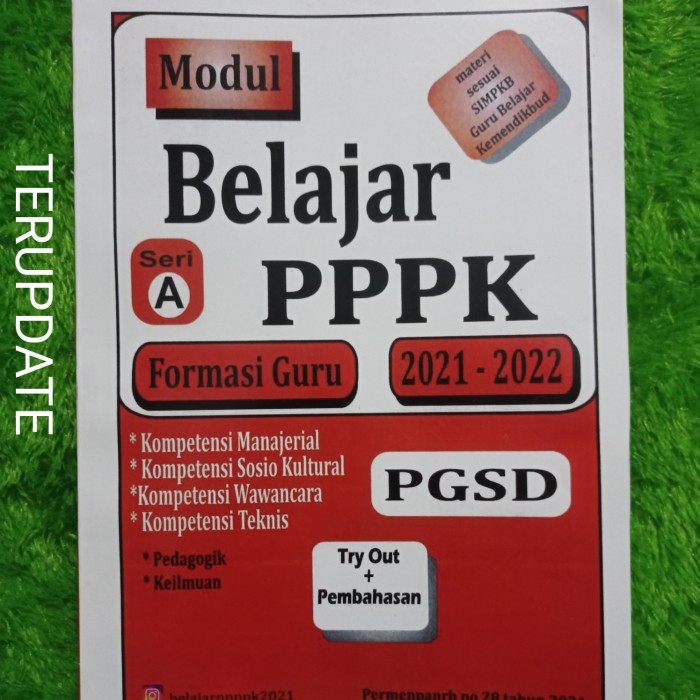 BUKU MODUL MATERI + DRILL SOAL PPPK FORMASI GURU KELAS PGSD 2021-2022