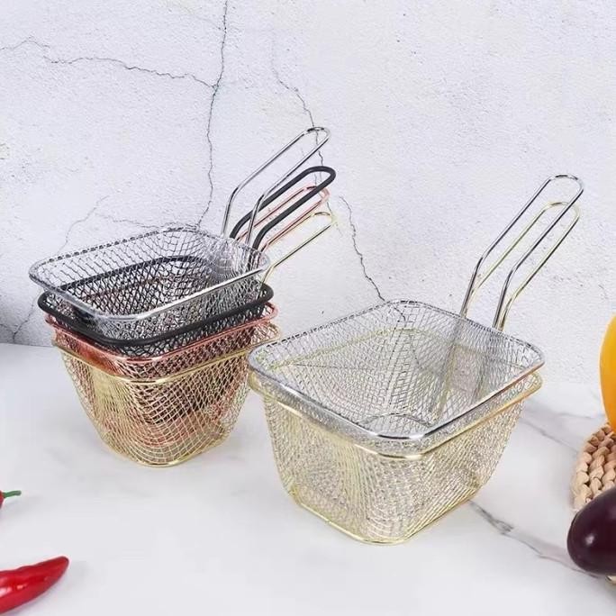

Yhome Keranjang Holder Kentang Goreng Mini Bahan Stainless Steel Y104 Original