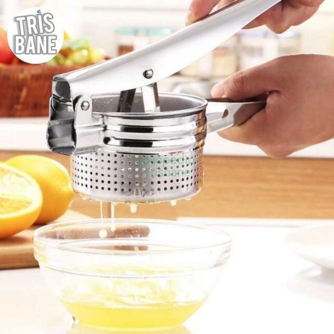 

Big Potato Masher Alat Peras Buah Jeruk Kentang Juicer Stainless Steel Original
