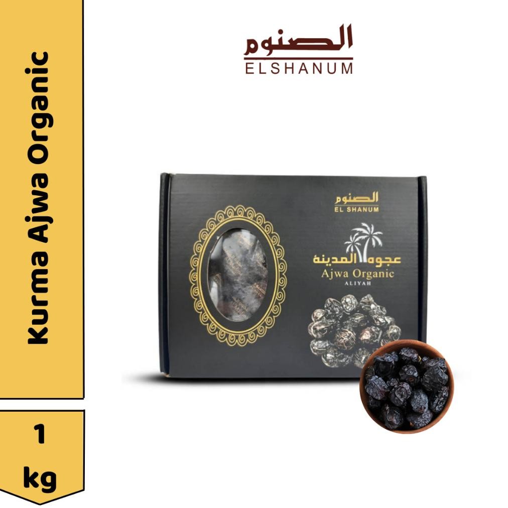 

KURMA AJWA ORGANIK 1KG BOX HITAM | KUMRA AJWA ALIYAH ORGANIK | AJWA ALIYAH UNAI | KURMA NABI ASLI