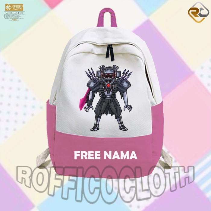 TAS RANSEL ANAK TAS SEKOLAH ANAK KARAKTER ZOMBIE TITAN TV MAN UPGRADED SKIBIDI TOILET ZOMBIE