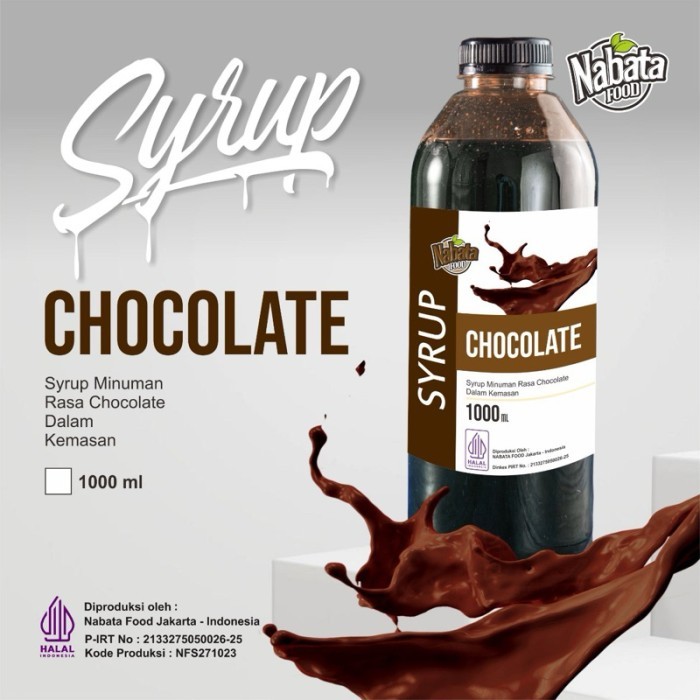 

TERLARIS SIRUP RASA COKLAT 1 LITER NABATA FOOD CHOCOLATE SYRUP 1000ML MURAH!!! MURAH