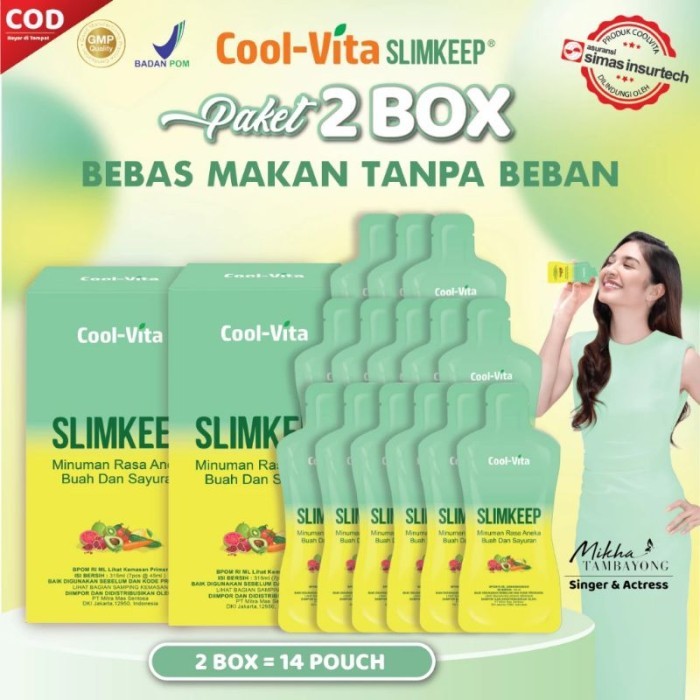 

TERLARIS READY COOLVITA FIBER DETOX DRINK 2BOX ISI 14 POUCH MURAH!!! MURAH