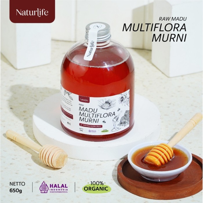 

TERLARIS MADU MULTIFLORA SUPER ASLI 650GRAM NATURLIFE ORIGINAL ALAMI TANPA CAMPURAN APAPUN RAW HONEY
