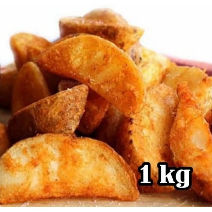 

Kentang Goreng Wedges Seasoned 1Kg Original