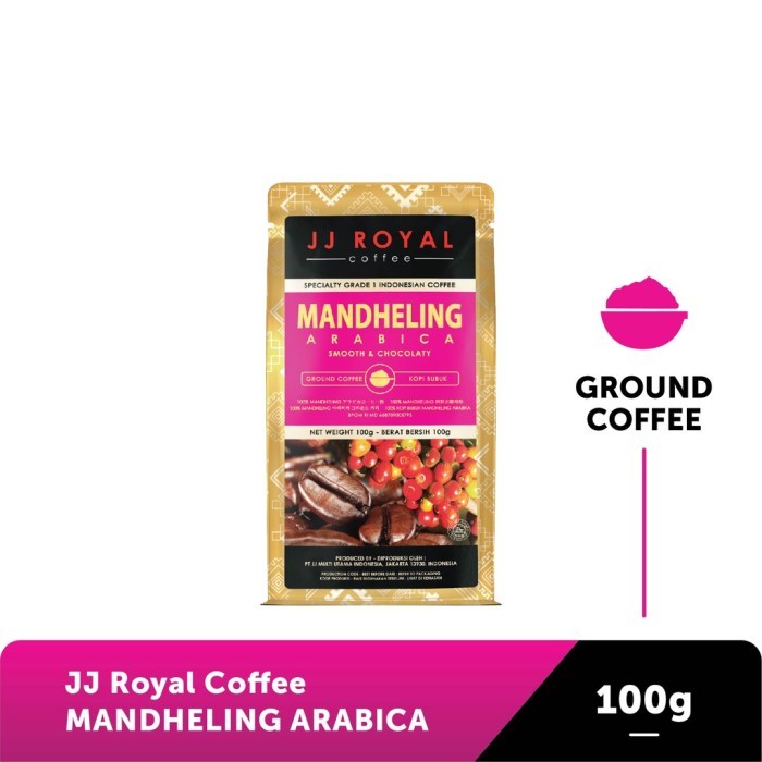 

TERLARIS JJ ROYAL COFFEE MANDHELING ARABICA GROUND (KOPI BUBUK) 100GR MURAH!!! MURAH