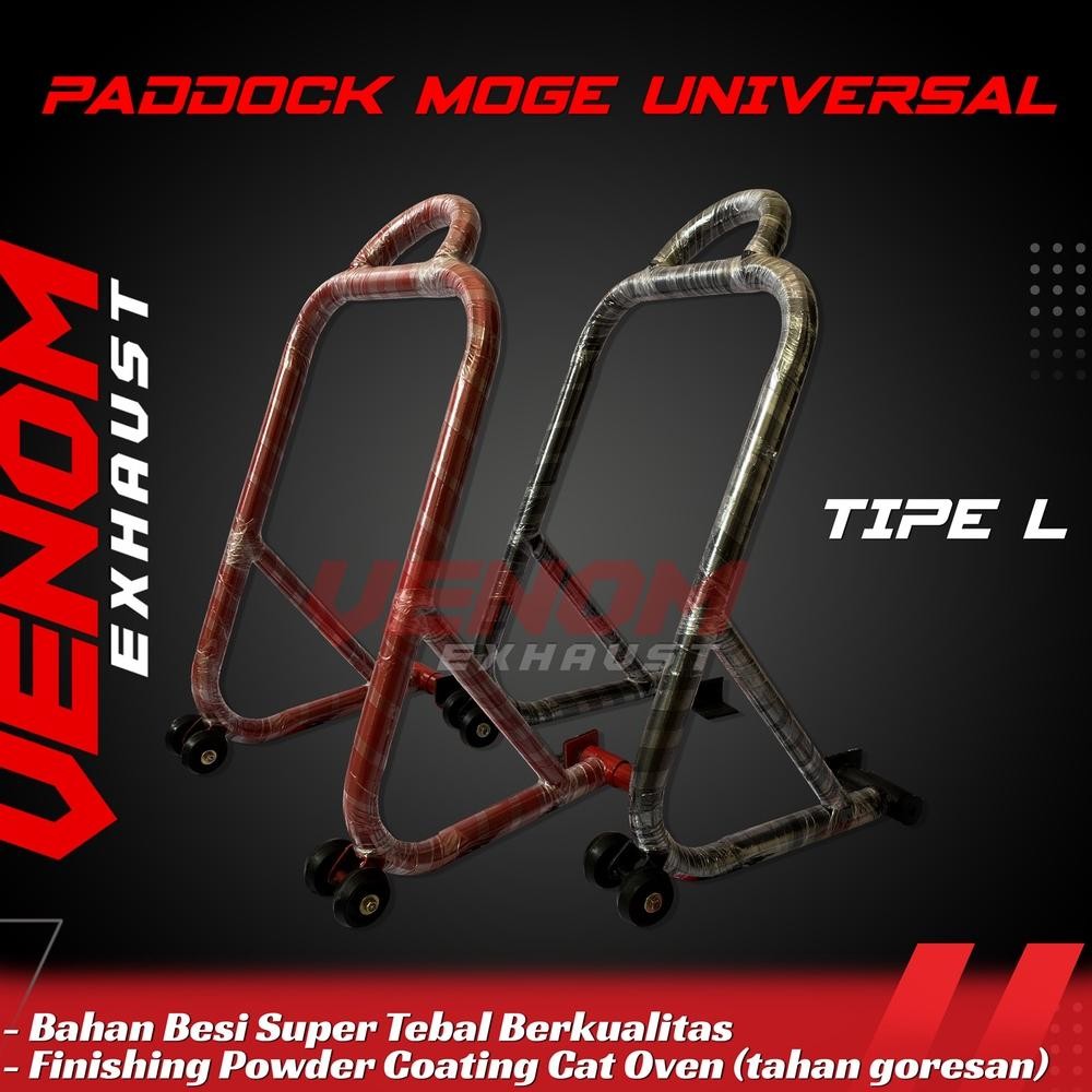 TERMURAH Standar Paddock Pedok Motor Universal CRF KLX CBR150 NINJA R RR SS 250 VIXION TIPE L Bahan 