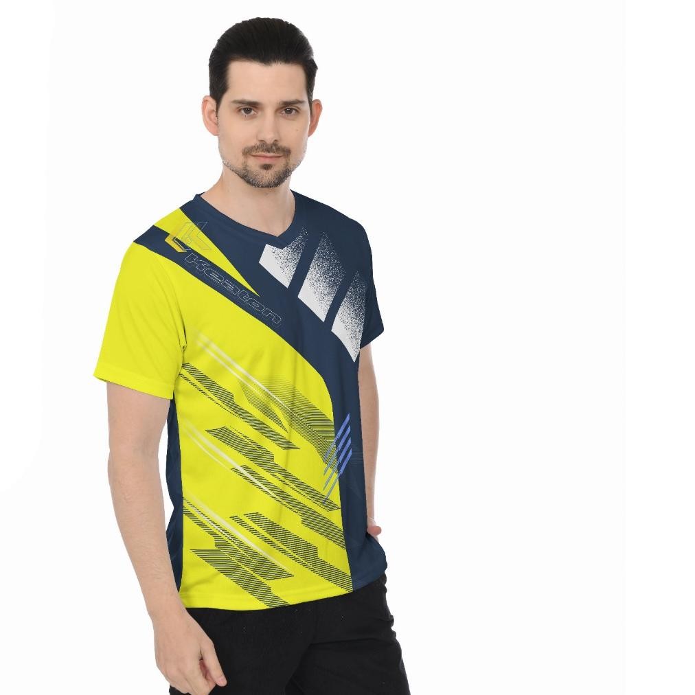 Kekinian [ Vip Kuning ] Kaos Badminton Lining Terbaru 2024  Murah / Baju Badminton Lining Terbaru Ke