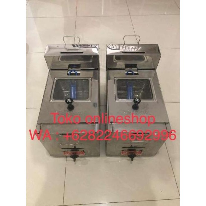 

Deep Fryer/ Kompor Goreng Kentang/ 6Lt Gas Butterfly Stainless Original
