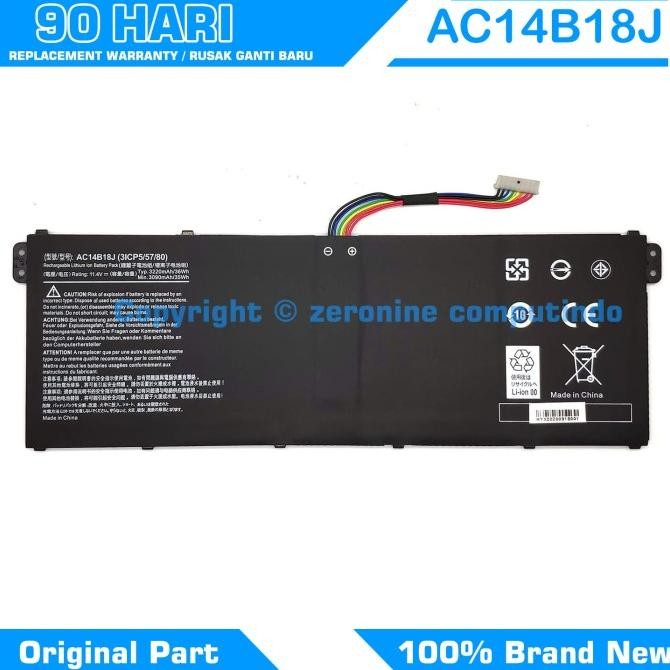 Terbaru Baterai Battery Original Acer Aspire 3 A315-41 A315-41G-R97S AC14B18J
