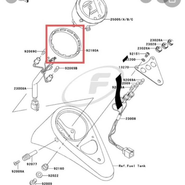 Karet Damper Speedometer Speedo Spido Kawasaki Eliminator Bn175 Origin Termurah Langka