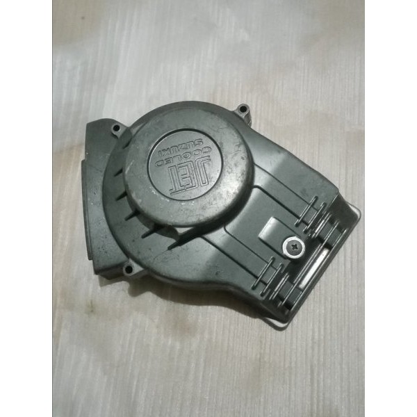 Blok Magnet Satria 2Tak Hiu Lumba Original Block Kipas Magnet Cover Krengkes Kiri Satria 2Tak Termur