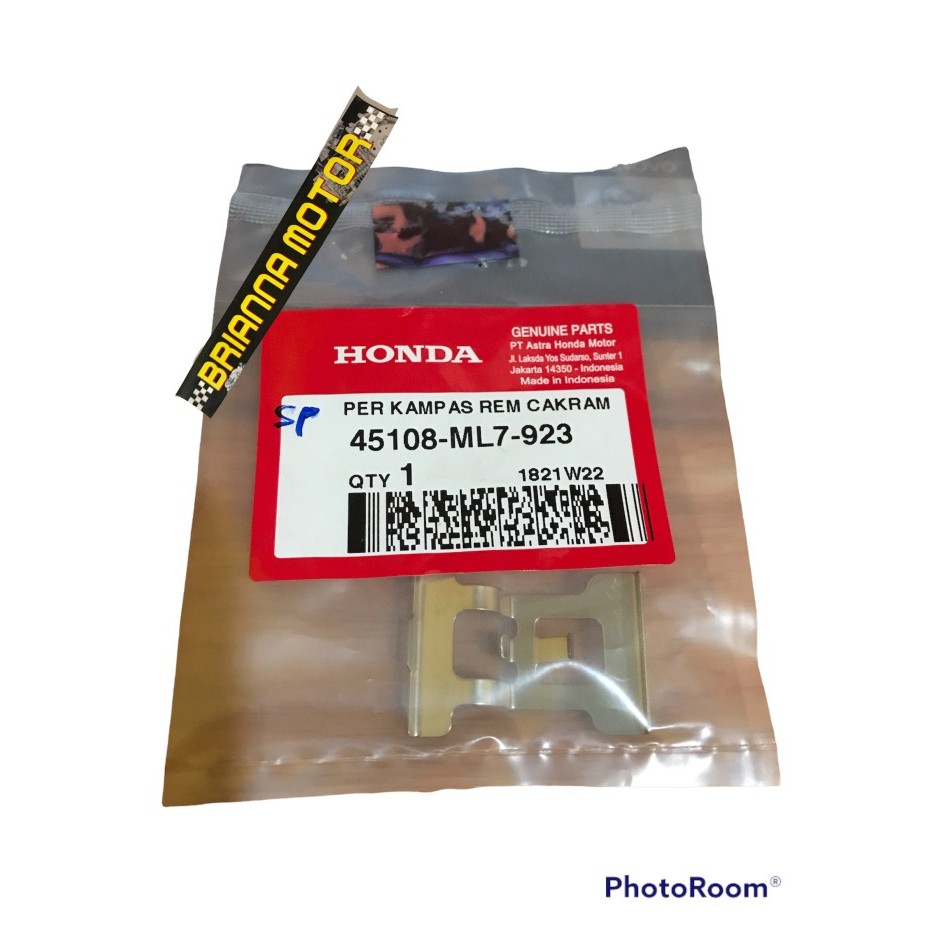 Plat Tahanan Kampas Cakram Supra X 125 Ori Honda 45108 Ml7 923 Termurah Langka