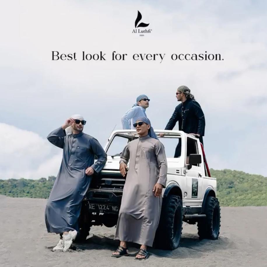 geo Gas/Jubah Al Luthfi/ Al-Luthfi Syar'i PREUM / Export Saudi