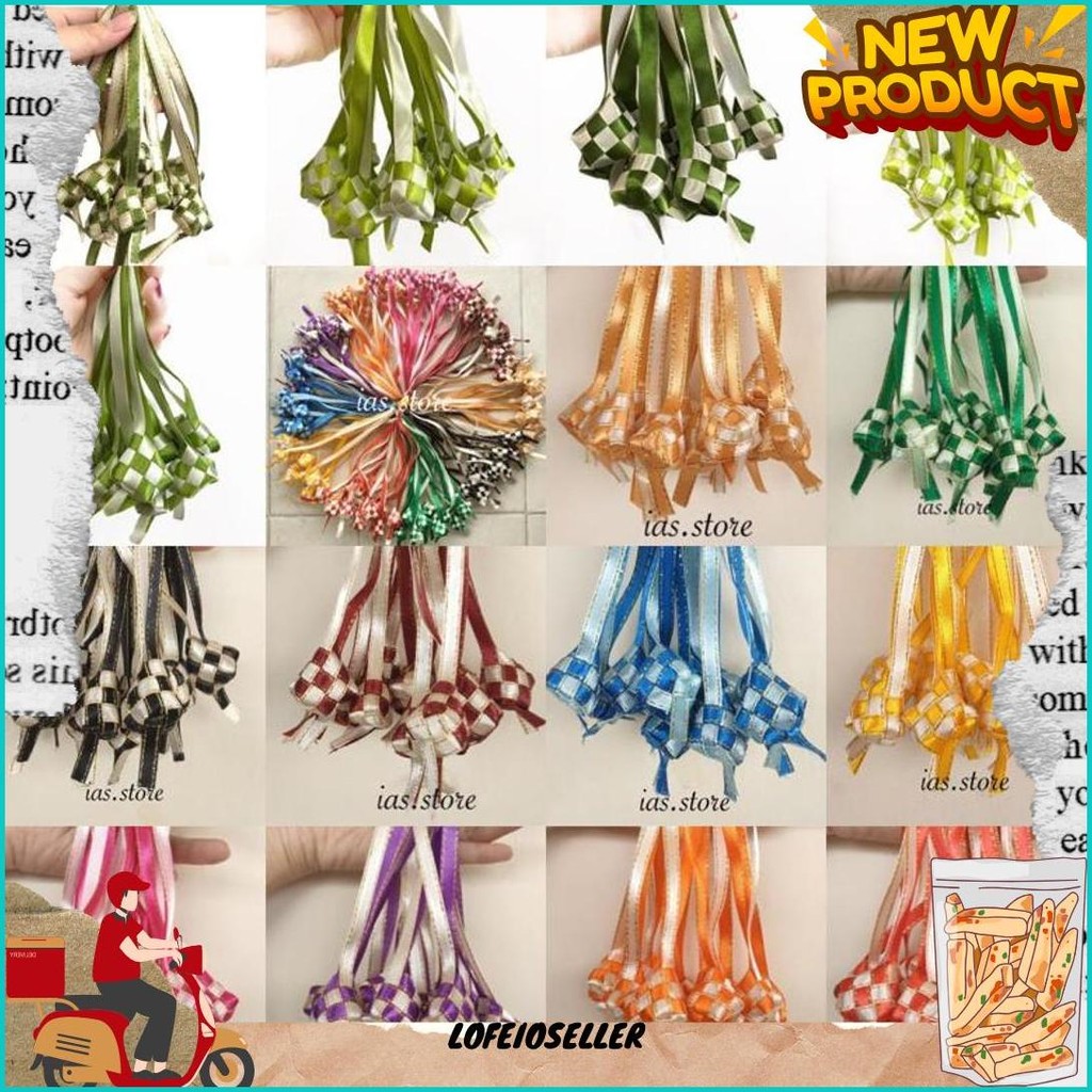 

[12 Biji] Ketupat Pita Warna-Warni | Ketupat Lebaran | Hiasan Hampers Lebaran Bisa Cod