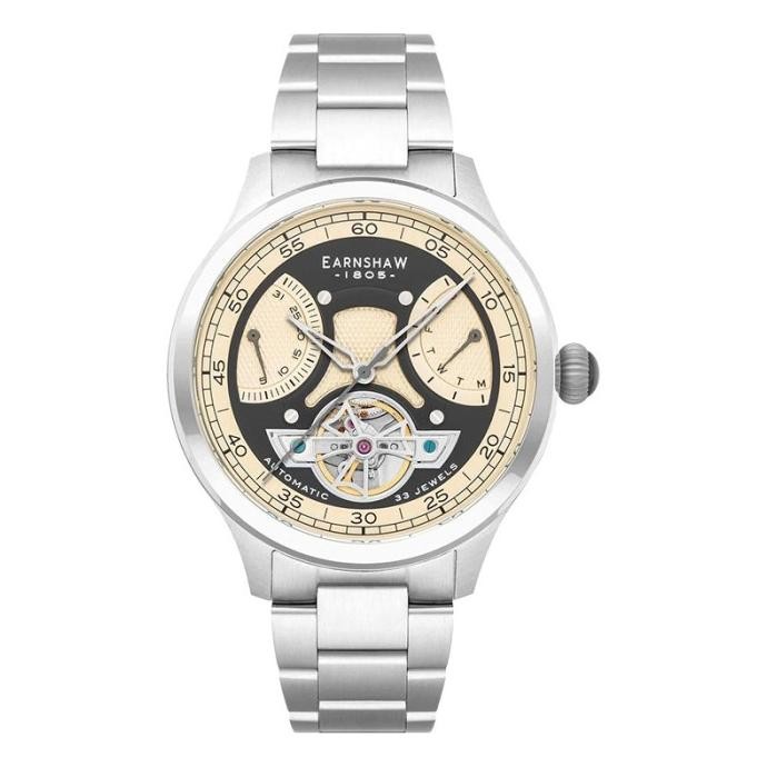 Promo Jam Tangan Pria Thomas Earnshaw Baron Es-8191-22 Dual Retro Calender