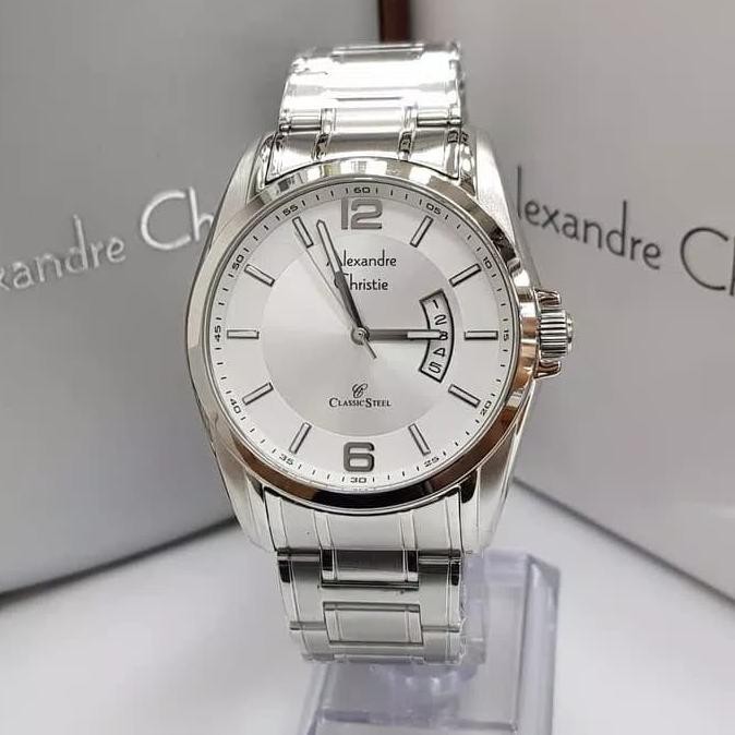 Promo Alexandre Christie Ac 8289 / Ac 8289Md Silver Original & Garansi