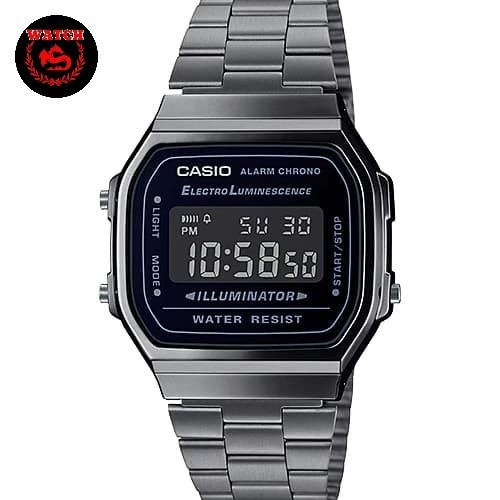 Jam Tangan Casio Vintage Original A168Wgg-1B Original 100%